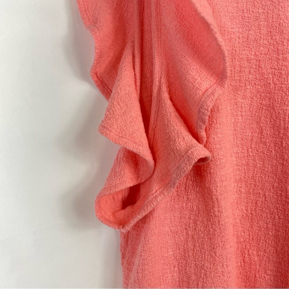 Madewell Texture Thread Ruffle-Sleeve Tank Top Pink Size Small - Picture 13 of 15